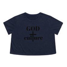 Load image into Gallery viewer, God Culture Flowy Cropped Tee
