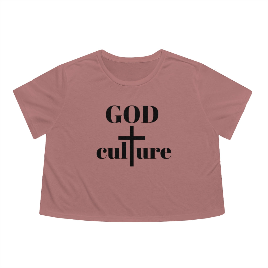 God Culture Flowy Cropped Tee